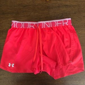 Under Armour pink shorts
